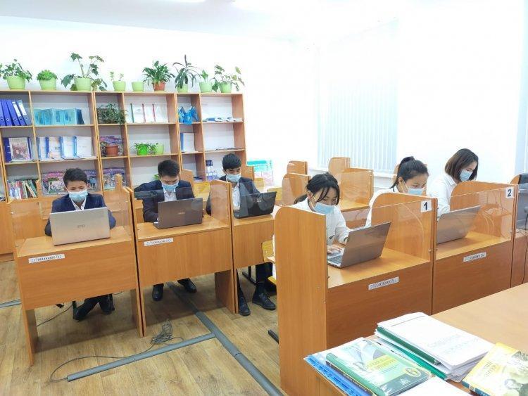 Қыркүйек айының 28 күні  №23 Тескентоған жалпы орта білім беретін мектебінде биылғы 11 сынып түлектері Edutest.kz сайты арқылы тест тапсырды.