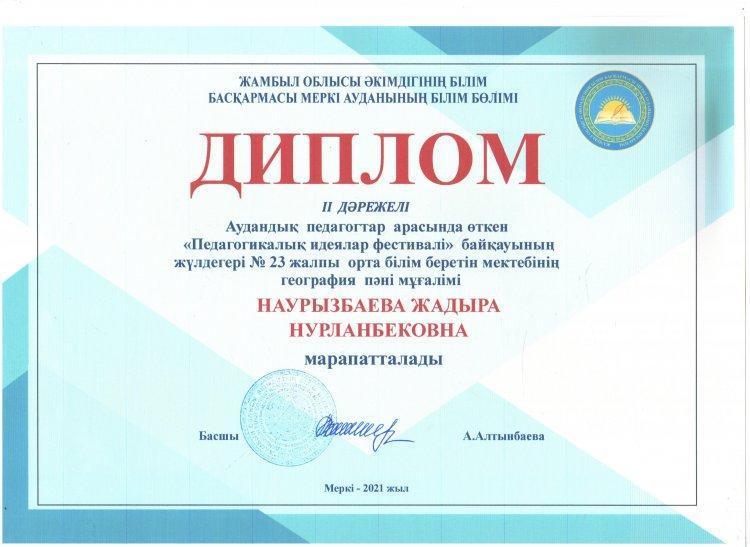 №23 Тескентоған жалпы орта білім беретін мектебінің география пәні мұғалімі Наурызбаева Жадыра Нурланбековна