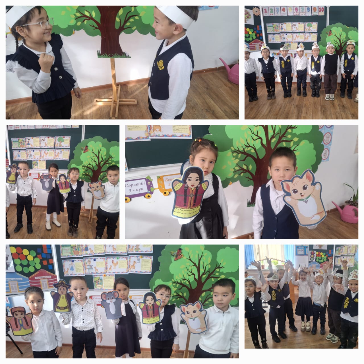 "Мақта қыз  бен мысық"ертегісіне рөлдік-сахналық ойын